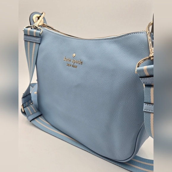 #124 NWT - Kate Spade Rosie Leather Shoulder Bag (Celeste Blue) - Picture 10 of 16